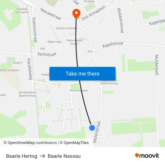 Baarle Hertog to Baarle Nassau map