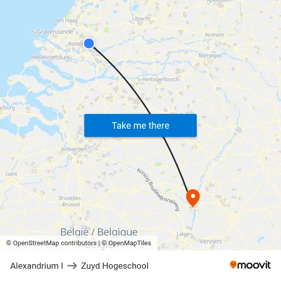 Alexandrium I to Zuyd Hogeschool map