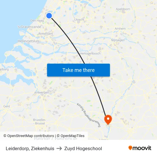 Leiderdorp, Ziekenhuis to Zuyd Hogeschool map