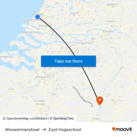 Wouwermanstraat to Zuyd Hogeschool map