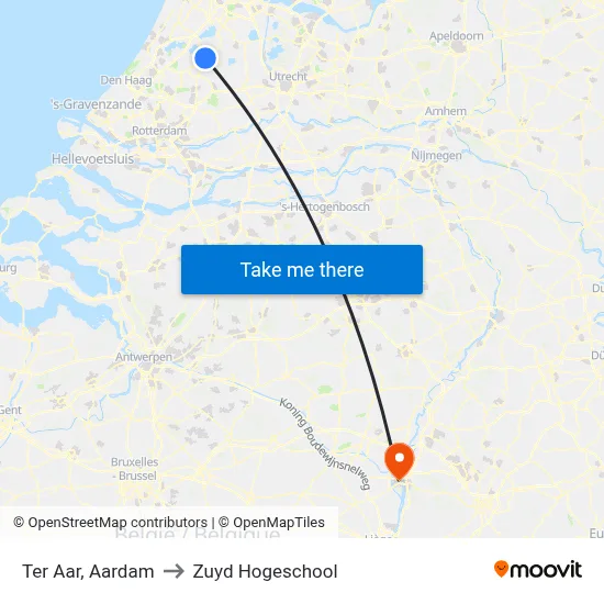 Ter Aar, Aardam to Zuyd Hogeschool map