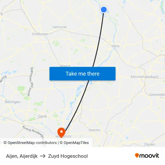 Aijen, Aijerdijk to Zuyd Hogeschool map
