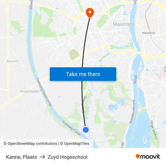 Kanne, Plaats to Zuyd Hogeschool map