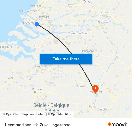 Heemraadlaan to Zuyd Hogeschool map