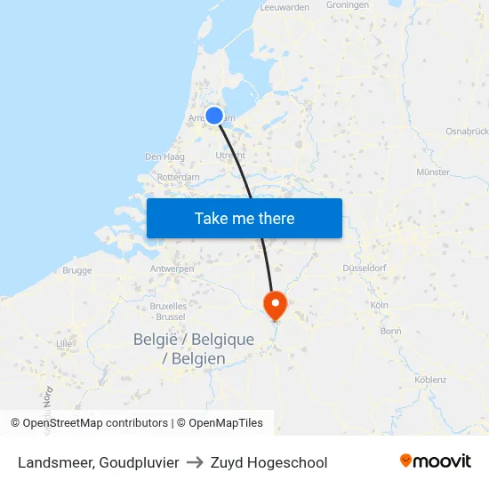 Landsmeer, Goudpluvier to Zuyd Hogeschool map