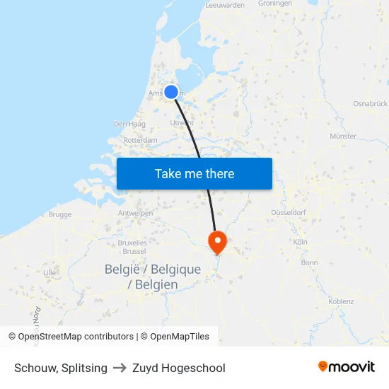 Schouw, Splitsing to Zuyd Hogeschool map