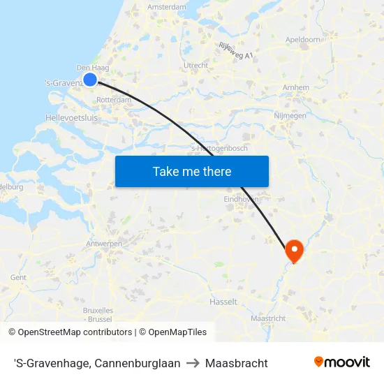 'S-Gravenhage, Cannenburglaan to Maasbracht map