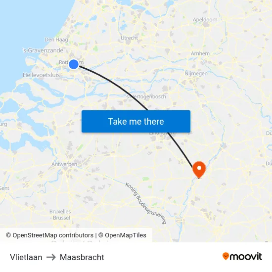 Vlietlaan to Maasbracht map