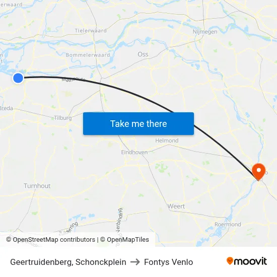 Geertruidenberg, Schonckplein to Fontys Venlo map
