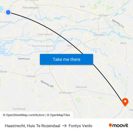 Haastrecht, Huis Te Rozendaal to Fontys Venlo map