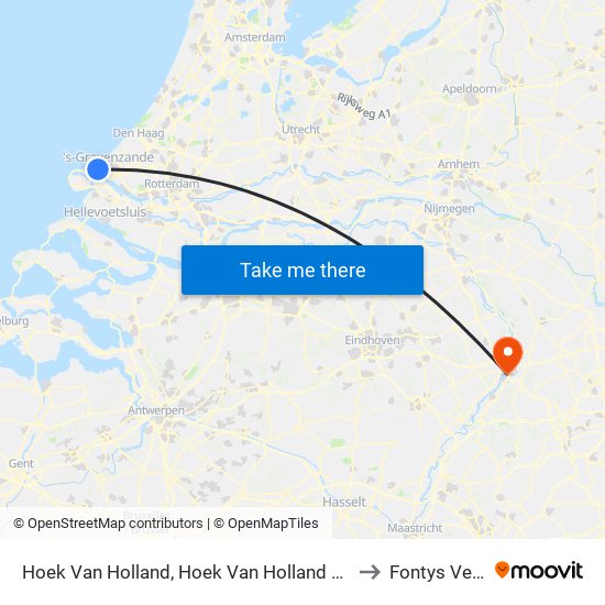 Hoek Van Holland, Hoek Van Holland Strand to Fontys Venlo map