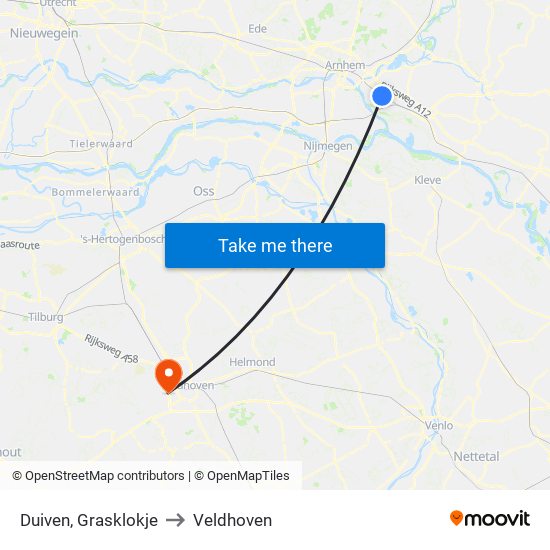 Duiven, Grasklokje to Veldhoven map