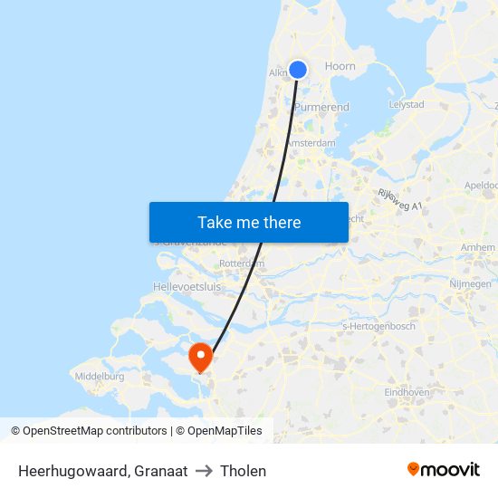 Heerhugowaard, Granaat to Tholen map