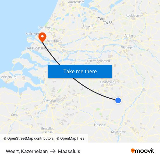 Weert, Kazernelaan to Maassluis map