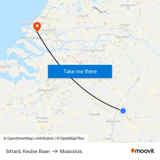 Sittard, Keulse Baan to Maassluis map