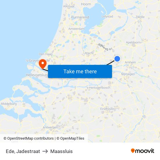 Ede, Jadestraat to Maassluis map