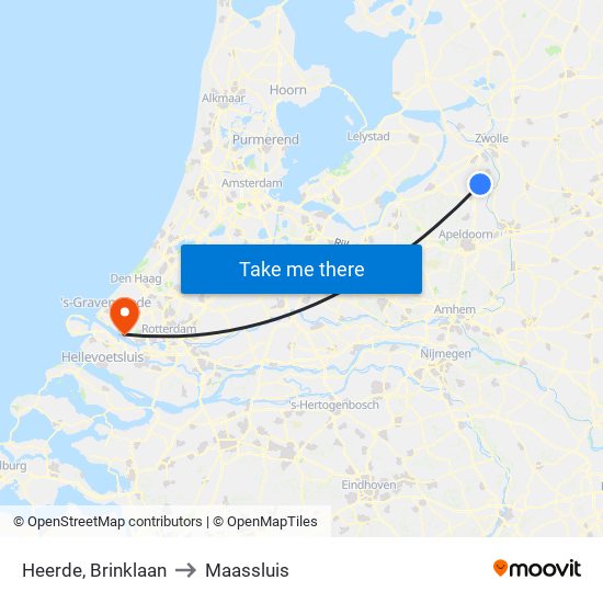 Heerde, Brinklaan to Maassluis map