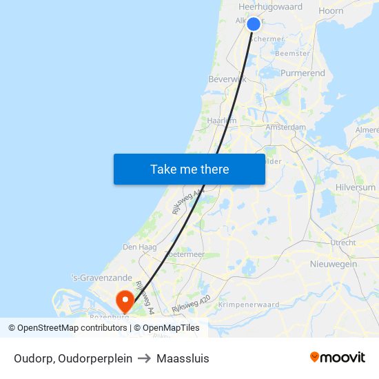 Oudorp, Oudorperplein to Maassluis map