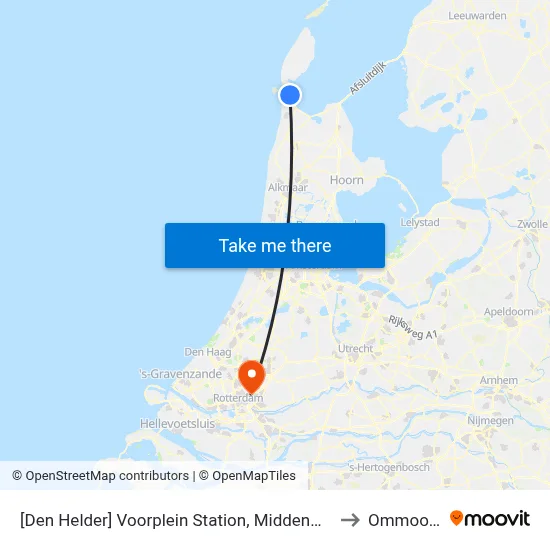 [Den Helder] Voorplein Station, Middenweg to Ommoord map