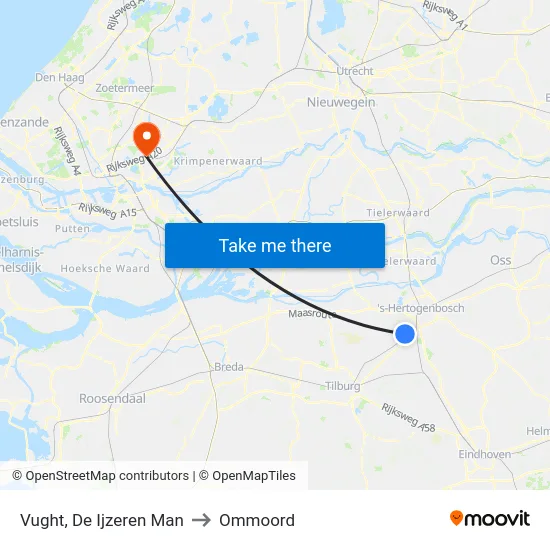 Vught, De Ijzeren Man to Ommoord map