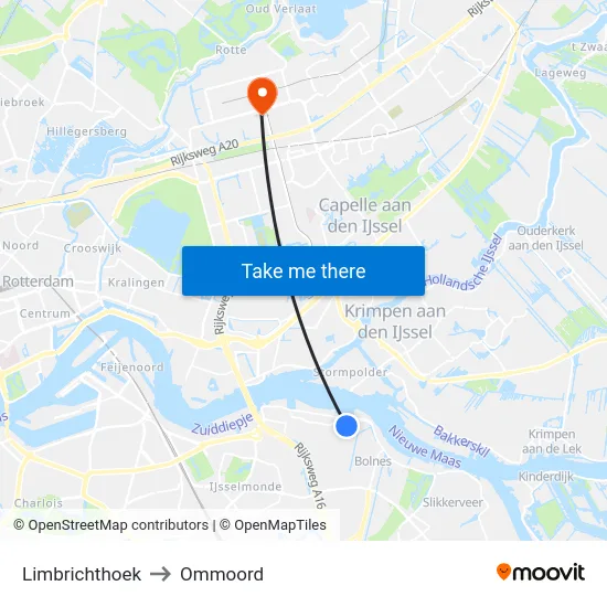 Limbrichthoek to Ommoord map