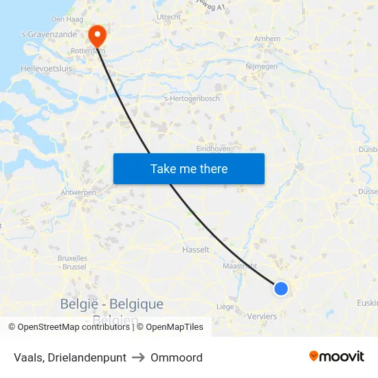 Vaals, Drielandenpunt to Ommoord map