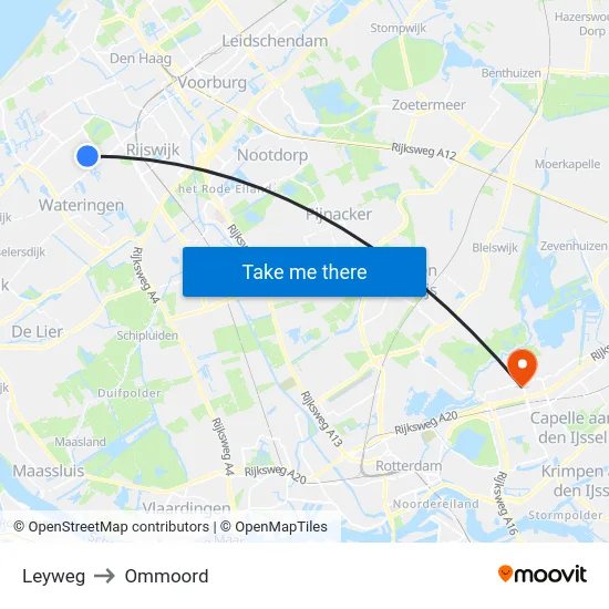 Leyweg to Ommoord map