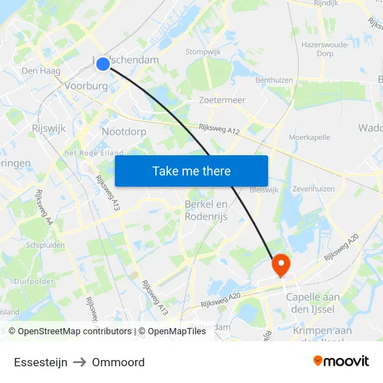 Essesteijn to Ommoord map