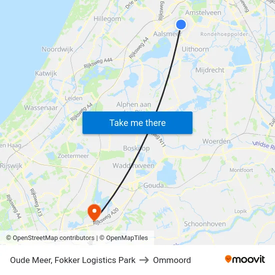 Oude Meer, Fokker Logistics Park to Ommoord map