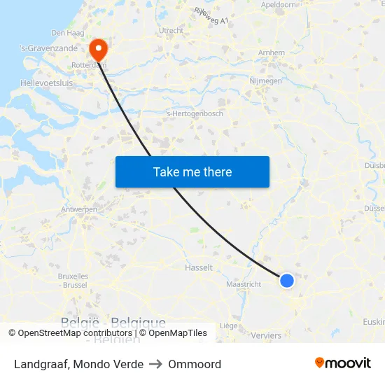 Landgraaf, Mondo Verde to Ommoord map
