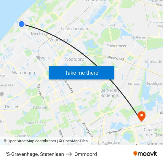 'S-Gravenhage, Statenlaan to Ommoord map
