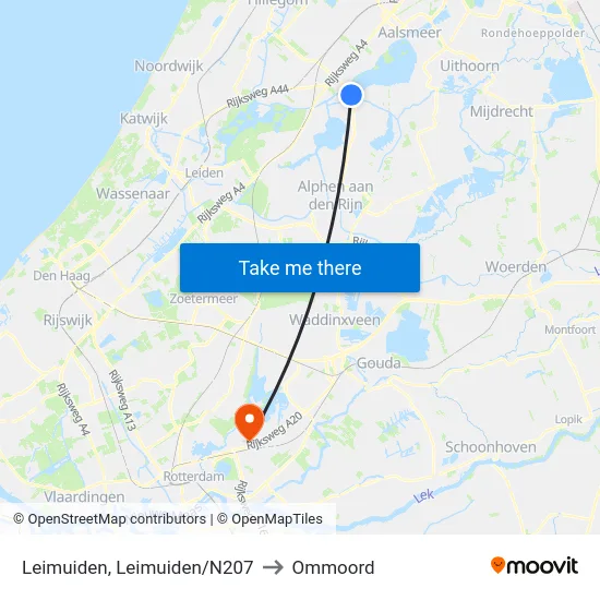 Leimuiden, Leimuiden/N207 to Ommoord map