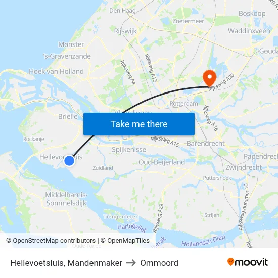 Hellevoetsluis, Mandenmaker to Ommoord map