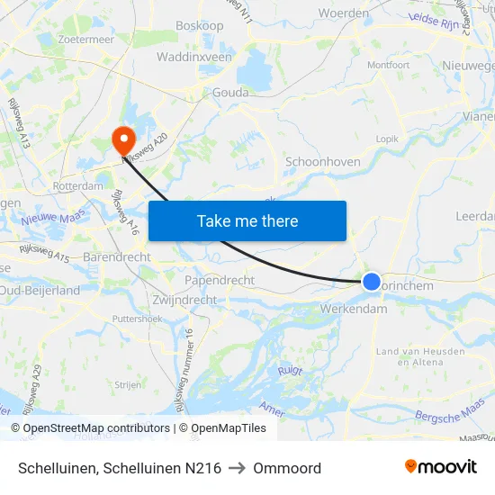 Schelluinen, Schelluinen N216 to Ommoord map
