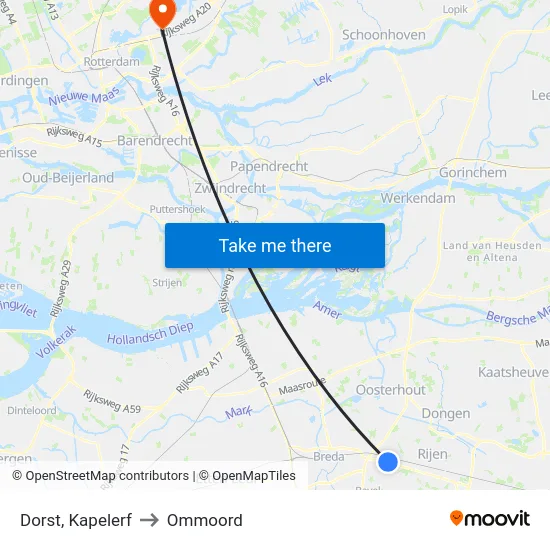 Dorst, Kapelerf to Ommoord map