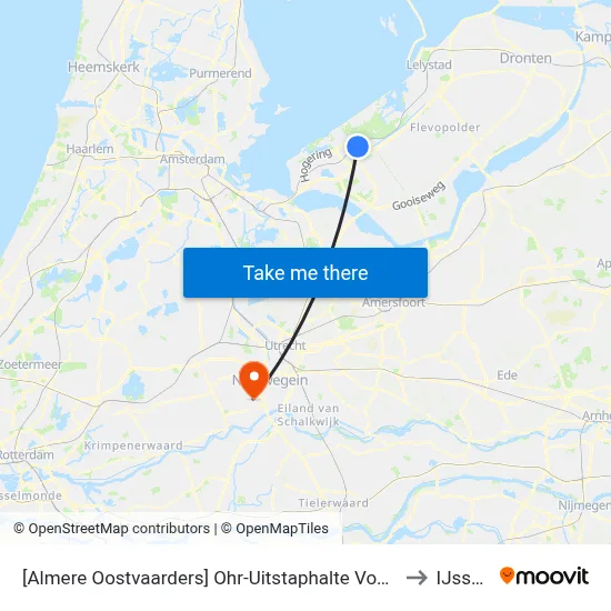 [Almere Oostvaarders] Ohr-Uitstaphalte Voorzijde, Busstrook Ambonstraat to IJsselstein map