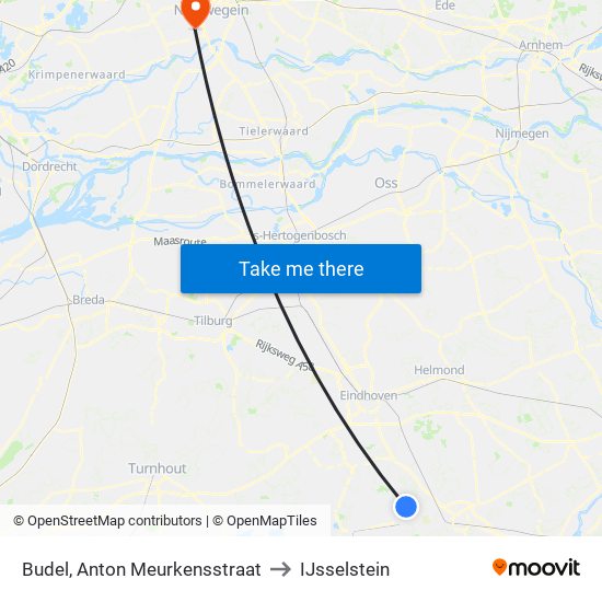 Budel, Anton Meurkensstraat to IJsselstein map