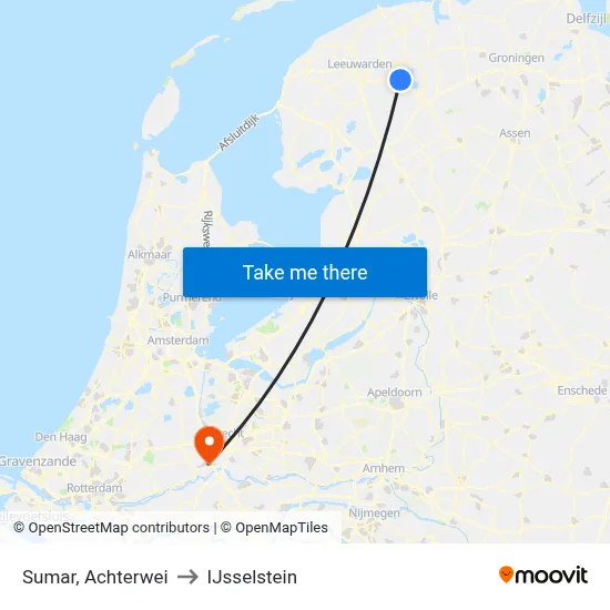 Sumar, Achterwei to IJsselstein map