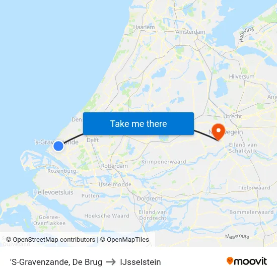 'S-Gravenzande, De Brug to IJsselstein map