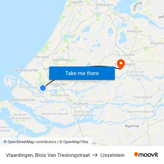 Vlaardingen, Blois Van Treslongstraat to IJsselstein map