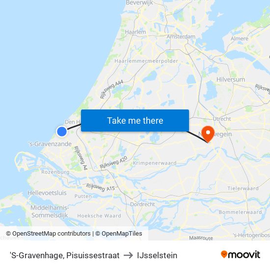 'S-Gravenhage, Pisuissestraat to IJsselstein map