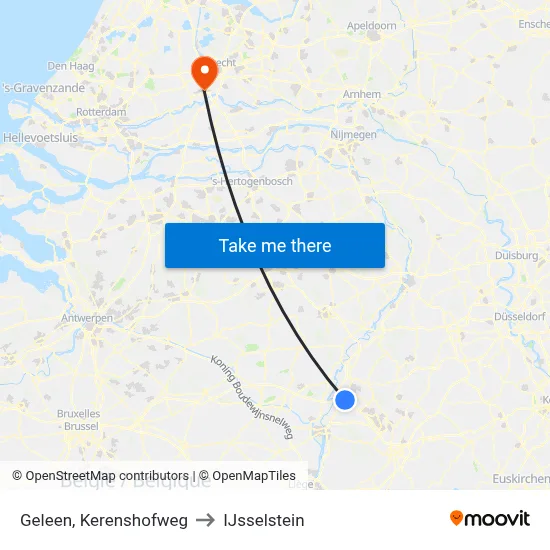 Geleen, Kerenshofweg to IJsselstein map