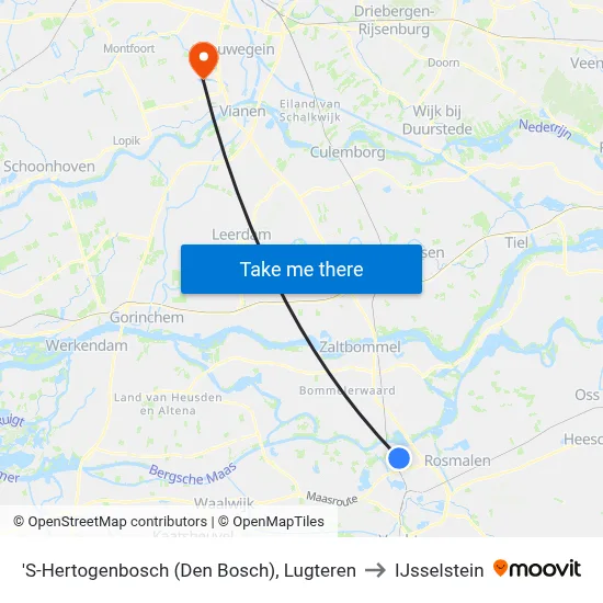 'S-Hertogenbosch (Den Bosch), Lugteren to IJsselstein map