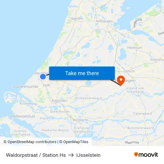 Waldorpstraat / Station Hs to IJsselstein map