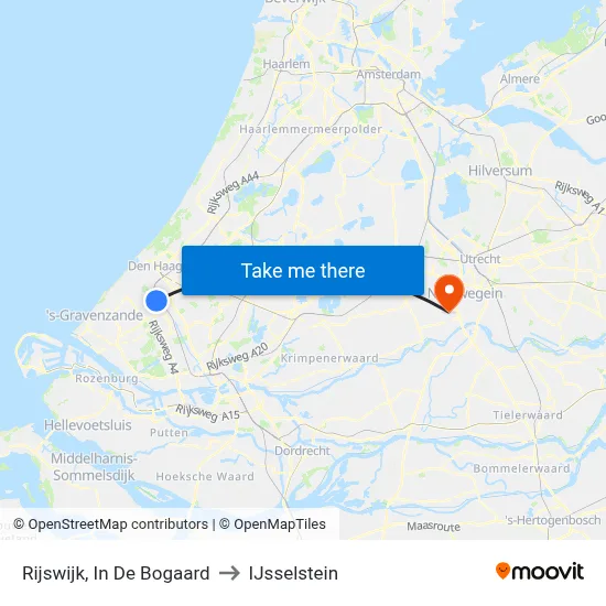Rijswijk, In De Bogaard to IJsselstein map