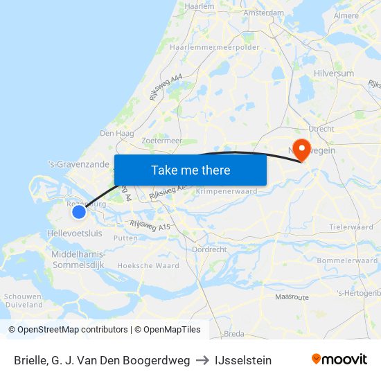 Brielle, G. J. Van Den Boogerdweg to IJsselstein map
