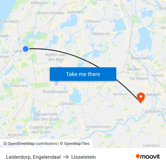 Leiderdorp, Engelendaal to IJsselstein map