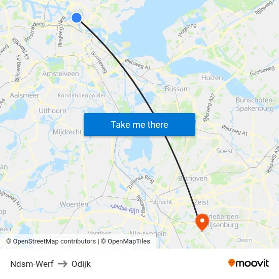 Ndsm-Werf to Odijk map