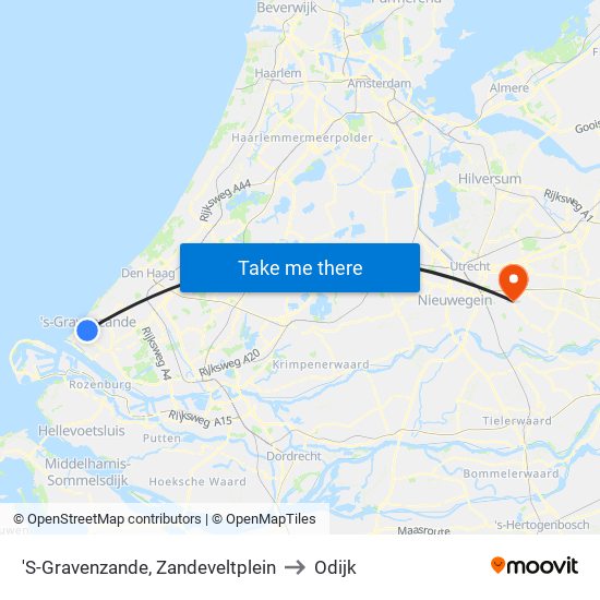 'S-Gravenzande, Zandeveltplein to Odijk map