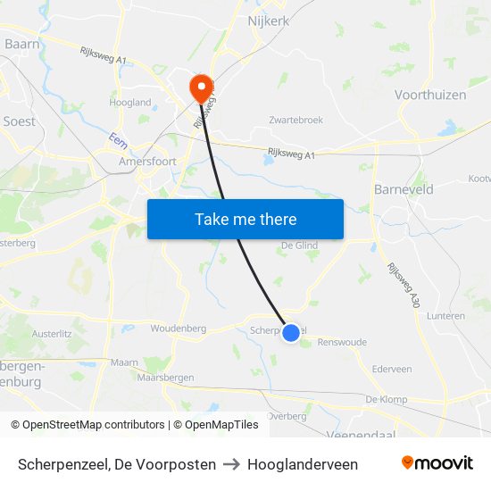 Scherpenzeel, De Voorposten to Hooglanderveen map